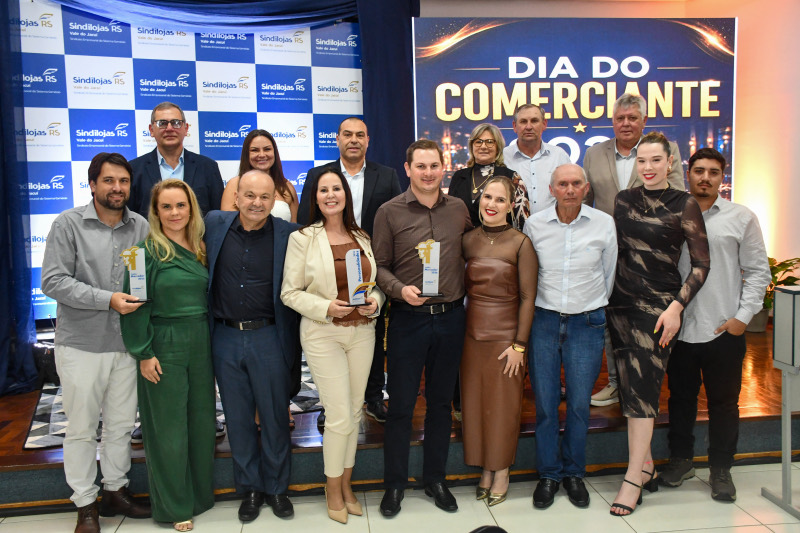 Homenageados do Dia do Comerciante